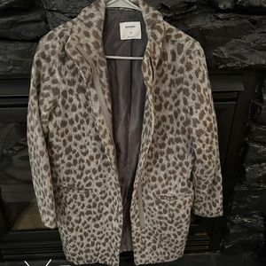 Old Navy cheetah fur coat